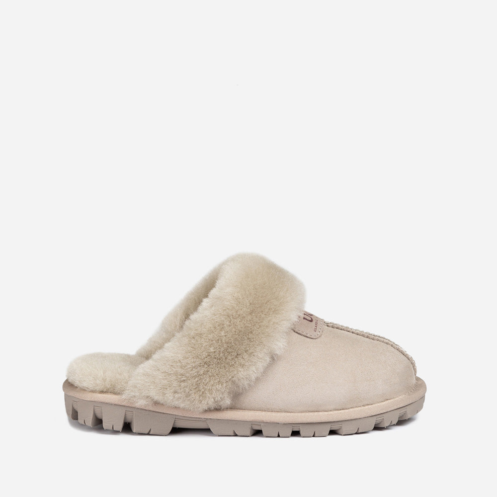Ugg Coquette Slipper (Elastic Logo &amp; Wool Strap) (Detachable Feature)-PEROZ Accessories