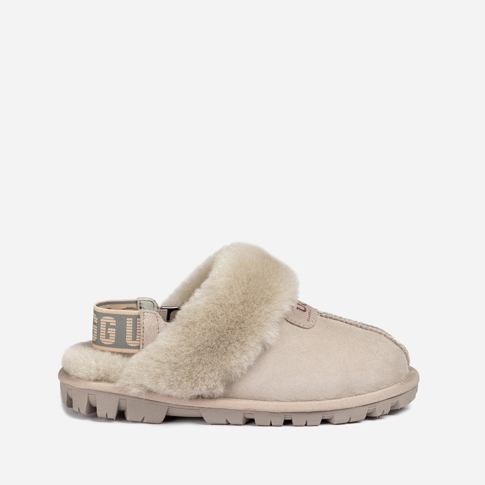 Ugg Coquette Slipper (Elastic Logo &amp; Wool Strap) (Detachable Feature)-PEROZ Accessories