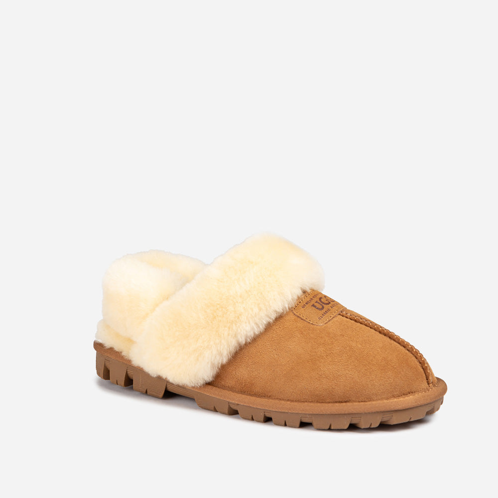 Ugg Coquette Slipper (Elastic Logo &amp; Wool Strap) (Detachable Feature)-PEROZ Accessories