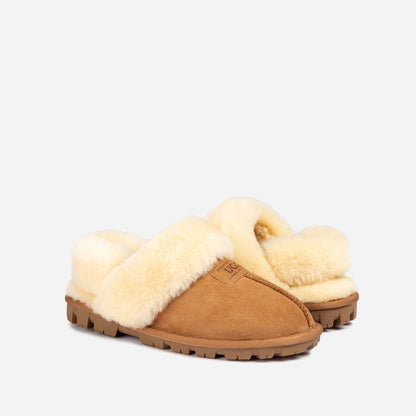 Ugg Coquette Slipper (Elastic Logo &amp; Wool Strap) (Detachable Feature)-PEROZ Accessories