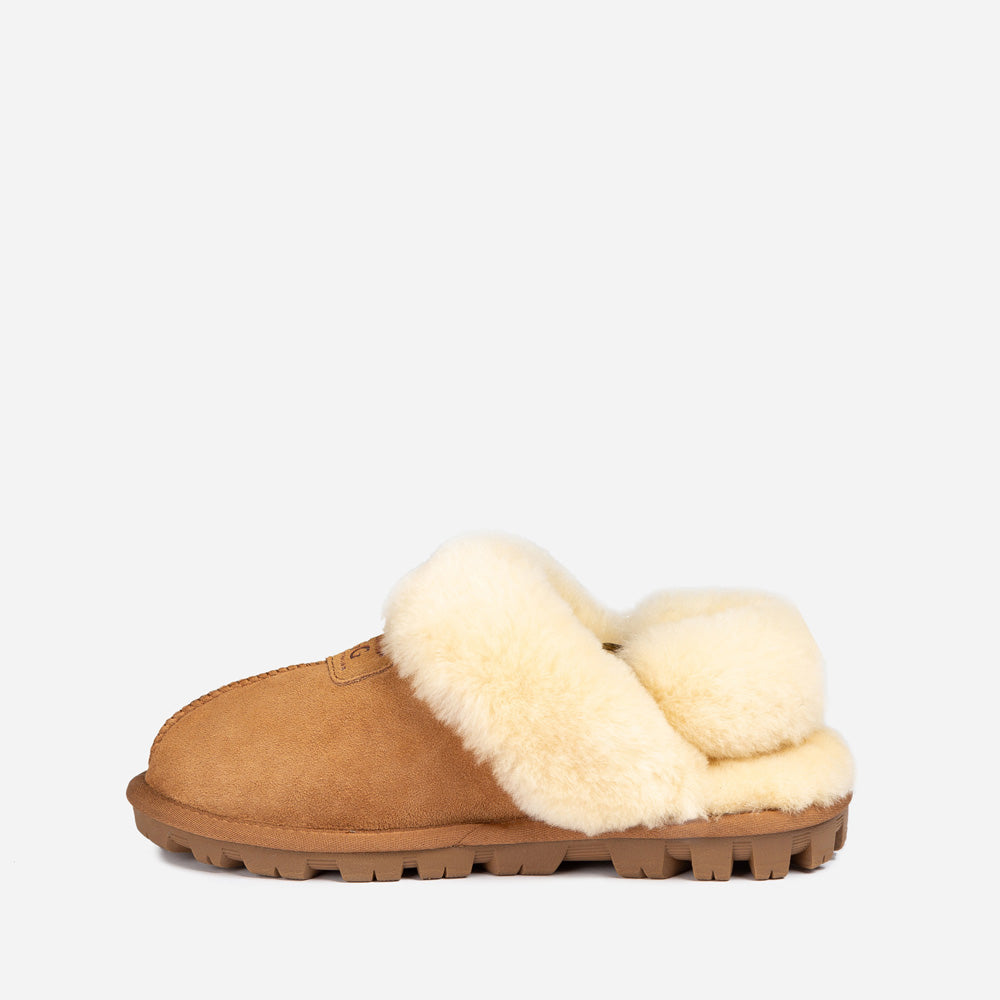 Ugg Coquette Slipper (Elastic Logo &amp; Wool Strap) (Detachable Feature)-PEROZ Accessories
