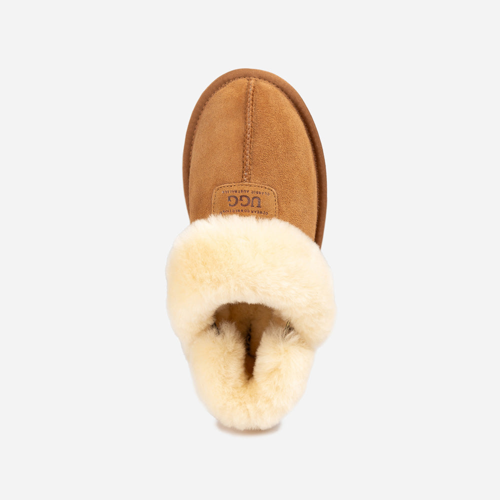 Ugg Coquette Slipper (Elastic Logo &amp; Wool Strap) (Detachable Feature)-PEROZ Accessories