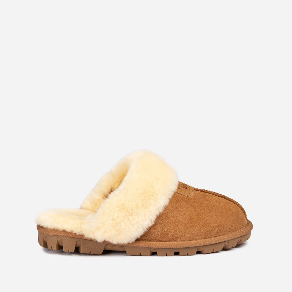 Ugg Coquette Slipper (Elastic Logo &amp; Wool Strap) (Detachable Feature)-PEROZ Accessories