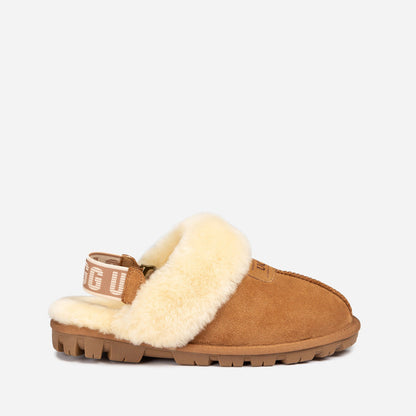 Ugg Coquette Slipper (Elastic Logo &amp; Wool Strap) (Detachable Feature)-PEROZ Accessories
