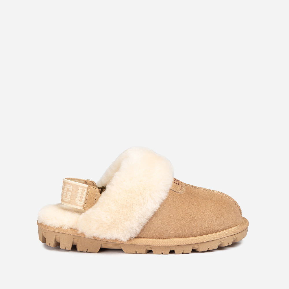 Ugg Coquette Slipper (Elastic Logo &amp; Wool Strap) (Detachable Feature)-PEROZ Accessories