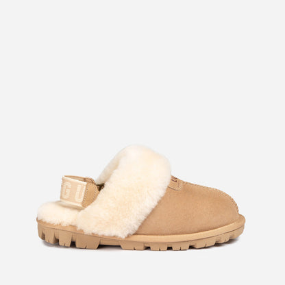 Ugg Coquette Slipper (Elastic Logo &amp; Wool Strap) (Detachable Feature)-PEROZ Accessories