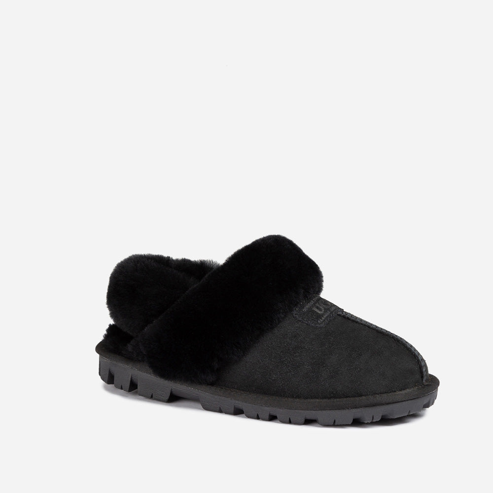 Ugg Coquette Slipper (Elastic Logo &amp; Wool Strap) (Detachable Feature)-PEROZ Accessories