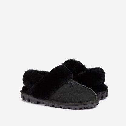 Ugg Coquette Slipper (Elastic Logo &amp; Wool Strap) (Detachable Feature)-PEROZ Accessories