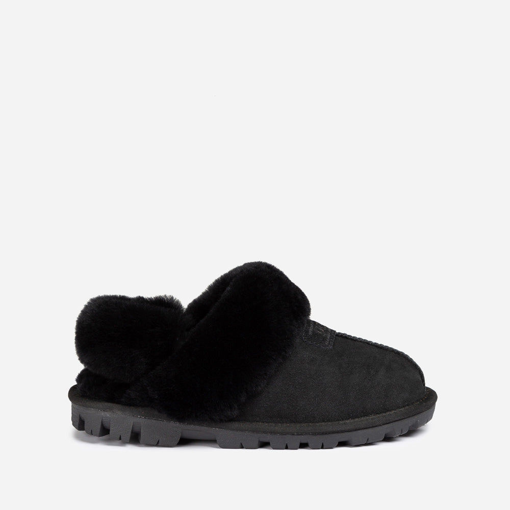 Ugg Coquette Slipper (Elastic Logo &amp; Wool Strap) (Detachable Feature)-PEROZ Accessories