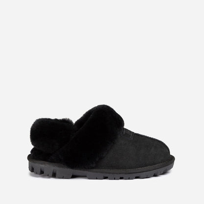 Ugg Coquette Slipper (Elastic Logo &amp; Wool Strap) (Detachable Feature)-PEROZ Accessories