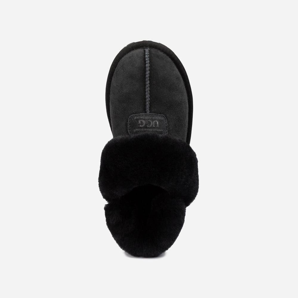Ugg Coquette Slipper (Elastic Logo &amp; Wool Strap) (Detachable Feature)-PEROZ Accessories