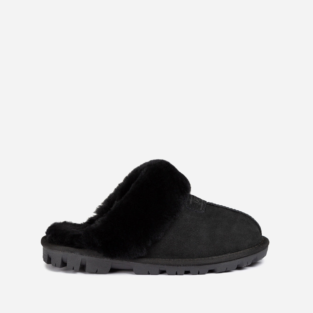 Ugg Coquette Slipper (Elastic Logo &amp; Wool Strap) (Detachable Feature)-PEROZ Accessories