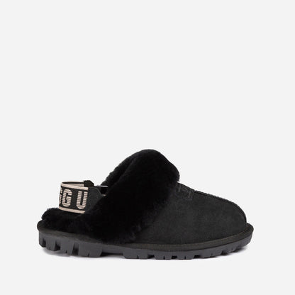Ugg Coquette Slipper (Elastic Logo &amp; Wool Strap) (Detachable Feature)-PEROZ Accessories