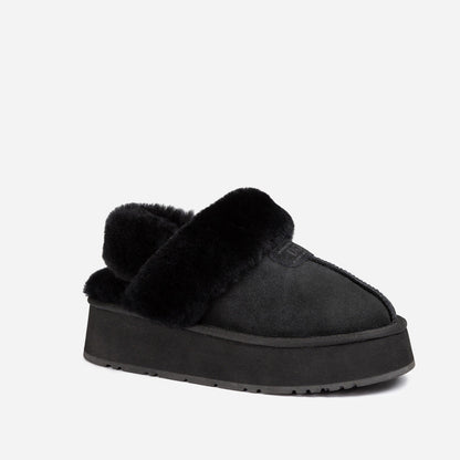 Ugg Coquette Platform Slipper (Elastic Logo &amp; Wool Strap) (Detachable Feature)-LADIES UGG-PEROZ Accessories