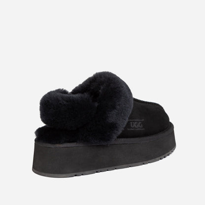 Ugg Platform Slipper (Elastic Logo &amp; Wool Strap) 4.5cm (Detachable Feature)(Water Resistant)-LADIES UGG-PEROZ Accessories