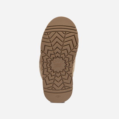 Ugg Platform Slipper (Elastic Logo &amp; Wool Strap) 4.5cm (Detachable Feature)(Water Resistant)-LADIES UGG-PEROZ Accessories