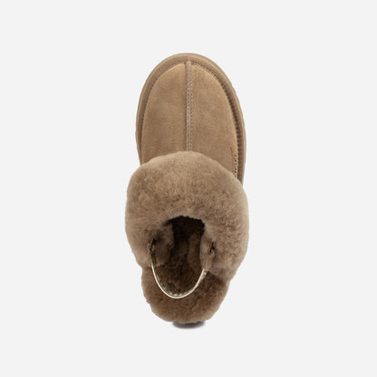 Ugg Platform Slipper (Elastic Logo &amp; Wool Strap) 4.5cm (Detachable Feature)(Water Resistant)-LADIES UGG-PEROZ Accessories