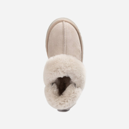 Ugg Platform Slipper (Elastic Logo &amp; Wool Strap) 4.5cm (Detachable Feature)(Water Resistant)-LADIES UGG-PEROZ Accessories
