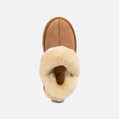 Ugg Platform Slipper (Elastic Logo &amp; Wool Strap) 4.5cm (Detachable Feature)(Water Resistant)-LADIES UGG-PEROZ Accessories