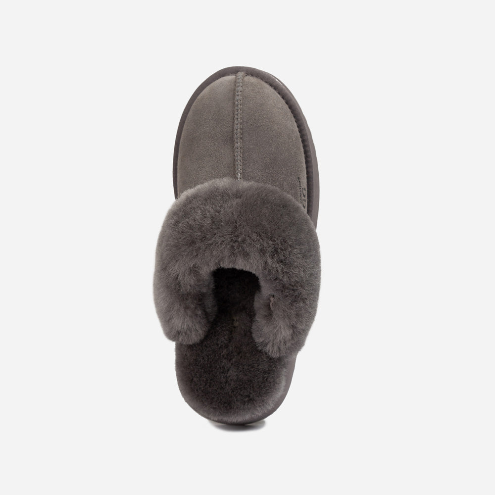 Ugg Platform Slipper (Elastic Logo &amp; Wool Strap) 4.5cm (Detachable Feature)(Water Resistant)-LADIES UGG-PEROZ Accessories