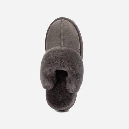 Ugg Platform Slipper (Elastic Logo &amp; Wool Strap) 4.5cm (Detachable Feature)(Water Resistant)-LADIES UGG-PEROZ Accessories