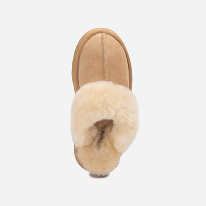 Ugg Platform Slipper (Elastic Logo &amp; Wool Strap) 4.5cm (Detachable Feature)(Water Resistant)-LADIES UGG-PEROZ Accessories