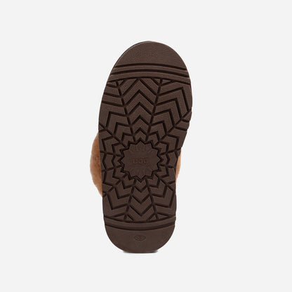 Ugg Platform Slipper (Elastic Logo &amp; Wool Strap) 4.5cm (Detachable Feature)(Water Resistant)-LADIES UGG-PEROZ Accessories