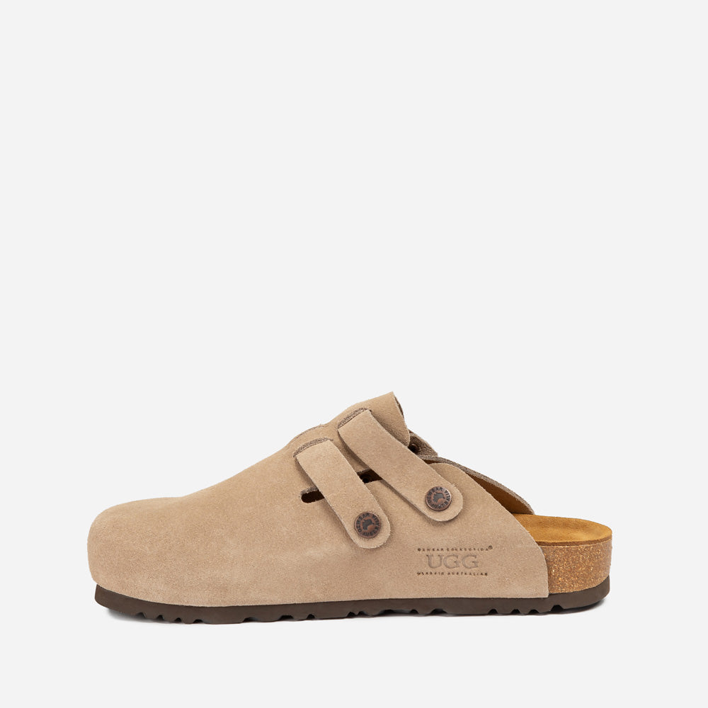 Ugg Aussie Soft Footbed Unisex Slipper (Buckle Straps)-PEROZ Accessories