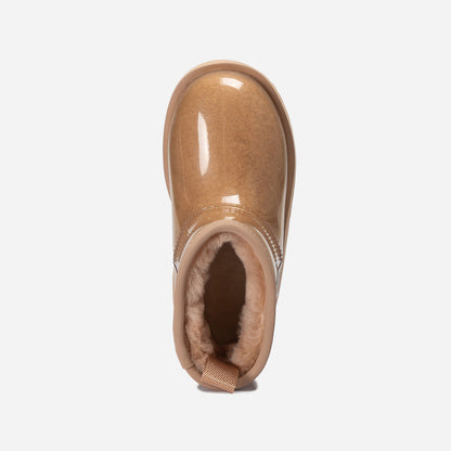 Ugg Classic Kids Clear Mini Boots (Waterproof) (Glow In Dark Logo)-KIDS UGG-PEROZ Accessories