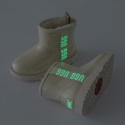 Ugg Classic Kids Clear Boots (Waterproof) (Glow in The Dark)-KIDS UGG-PEROZ Accessories