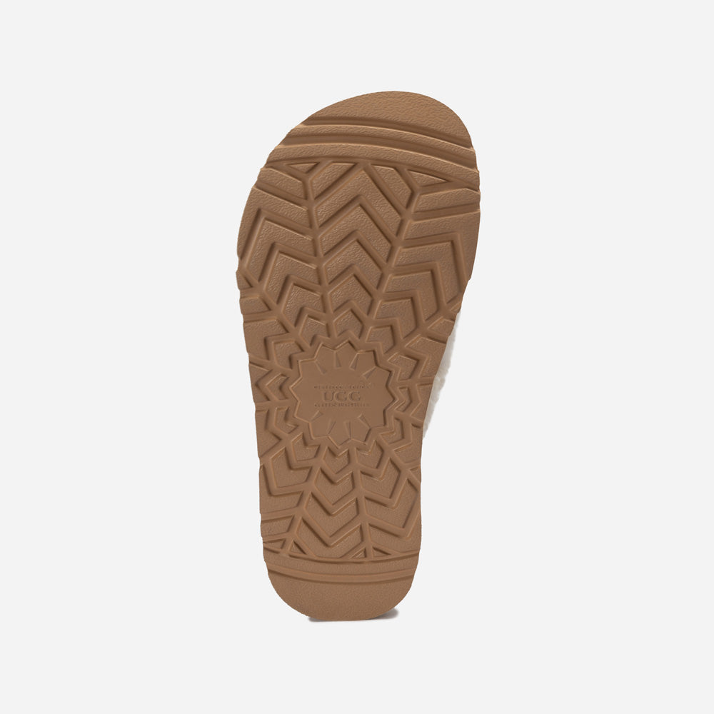 Ugg Violet Shearling Platform Slipper-PEROZ Accessories