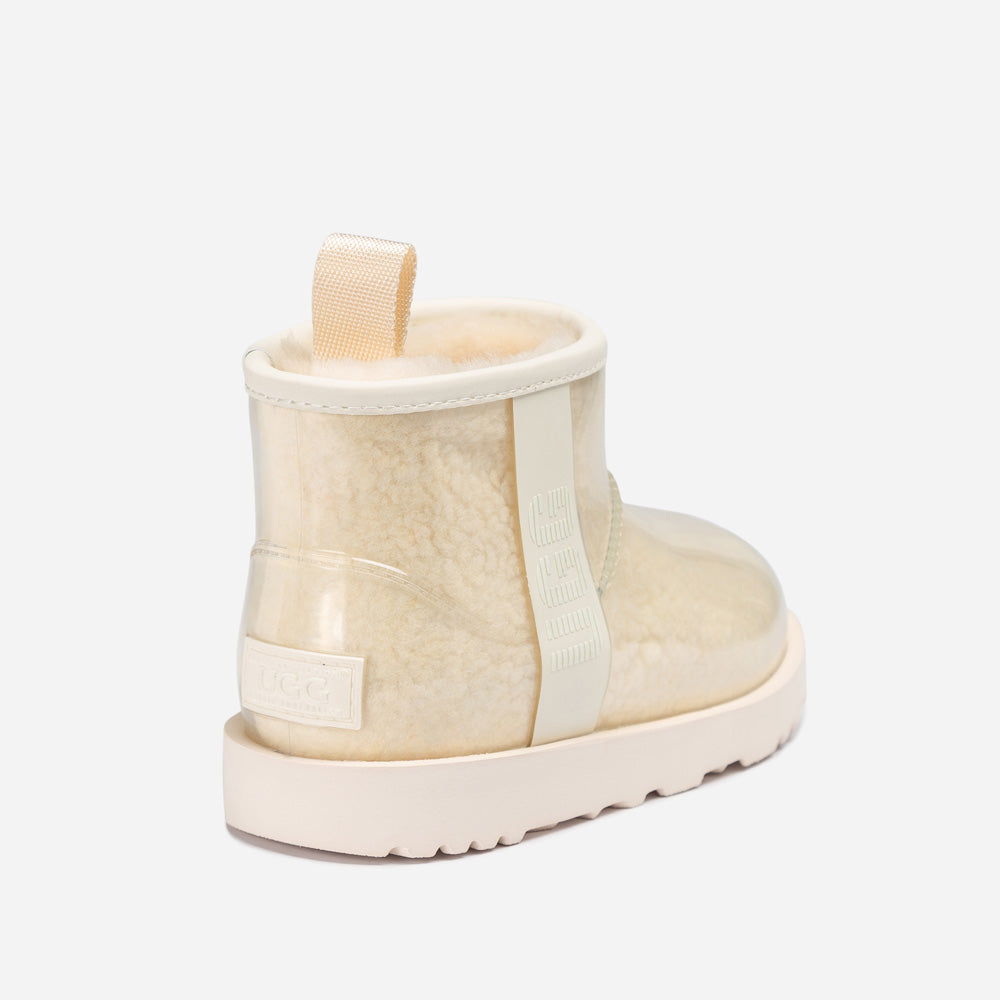 Ugg Classic Kids Clear Mini Boots (Waterproof) (Glow In Dark Logo)-KIDS UGG-PEROZ Accessories
