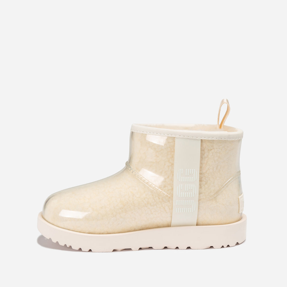 Ugg Classic Kids Clear Mini Boots (Waterproof) (Glow In Dark Logo)-KIDS UGG-PEROZ Accessories