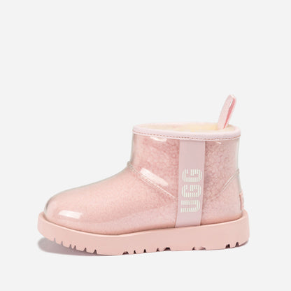Ugg Classic Kids Clear Mini Boots (Waterproof) (Glow In Dark Logo)-KIDS UGG-PEROZ Accessories