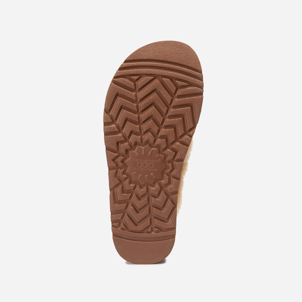 Ugg Violet Shearling Platform Slipper-PEROZ Accessories