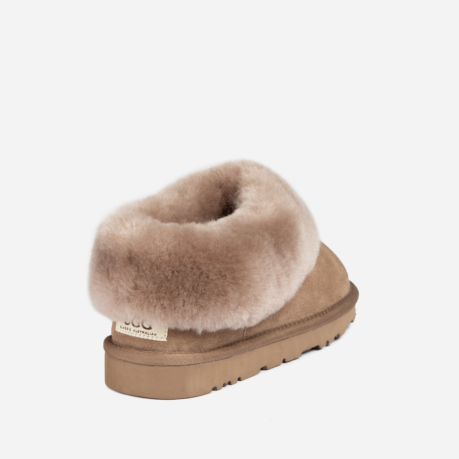 Ugg Slippers Collar Unisex Premium Sheepskin Slippers Suede-Slippers-PEROZ Accessories
