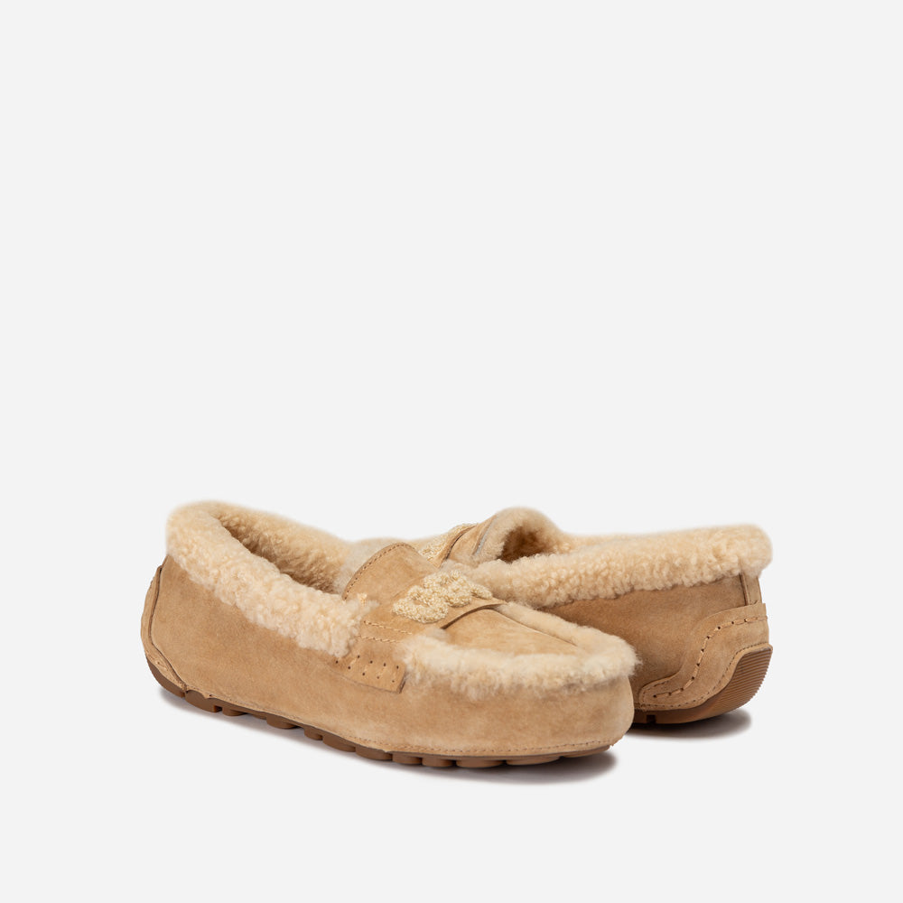 Violet Shearling Moccasin-PEROZ Accessories