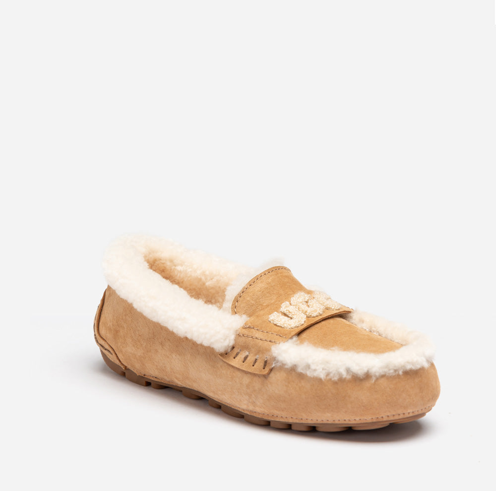Violet Shearling Moccasin-PEROZ Accessories