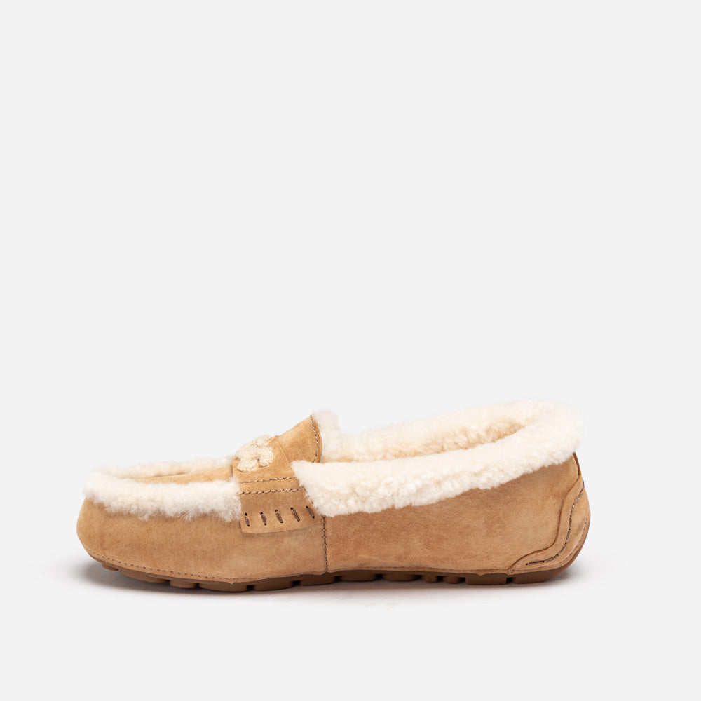 Violet Shearling Moccasin-PEROZ Accessories