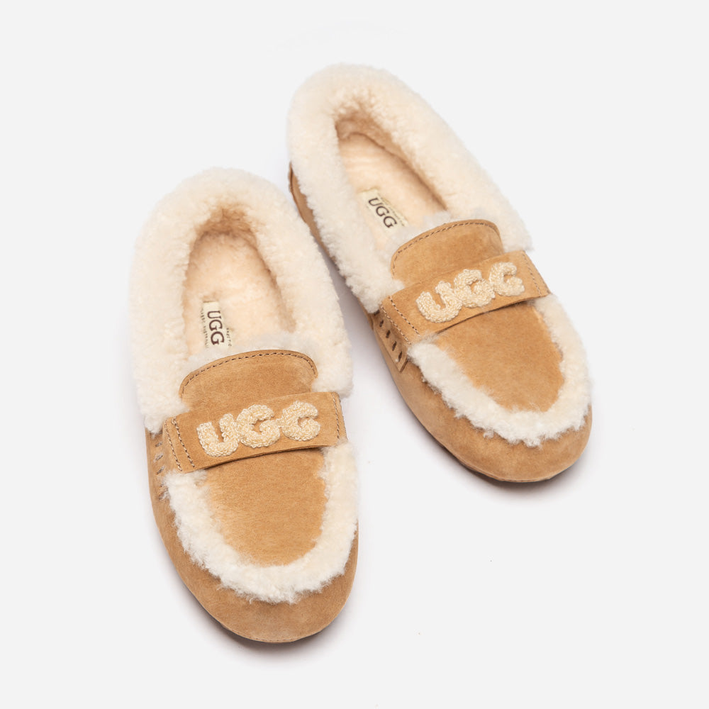 Violet Shearling Moccasin-PEROZ Accessories