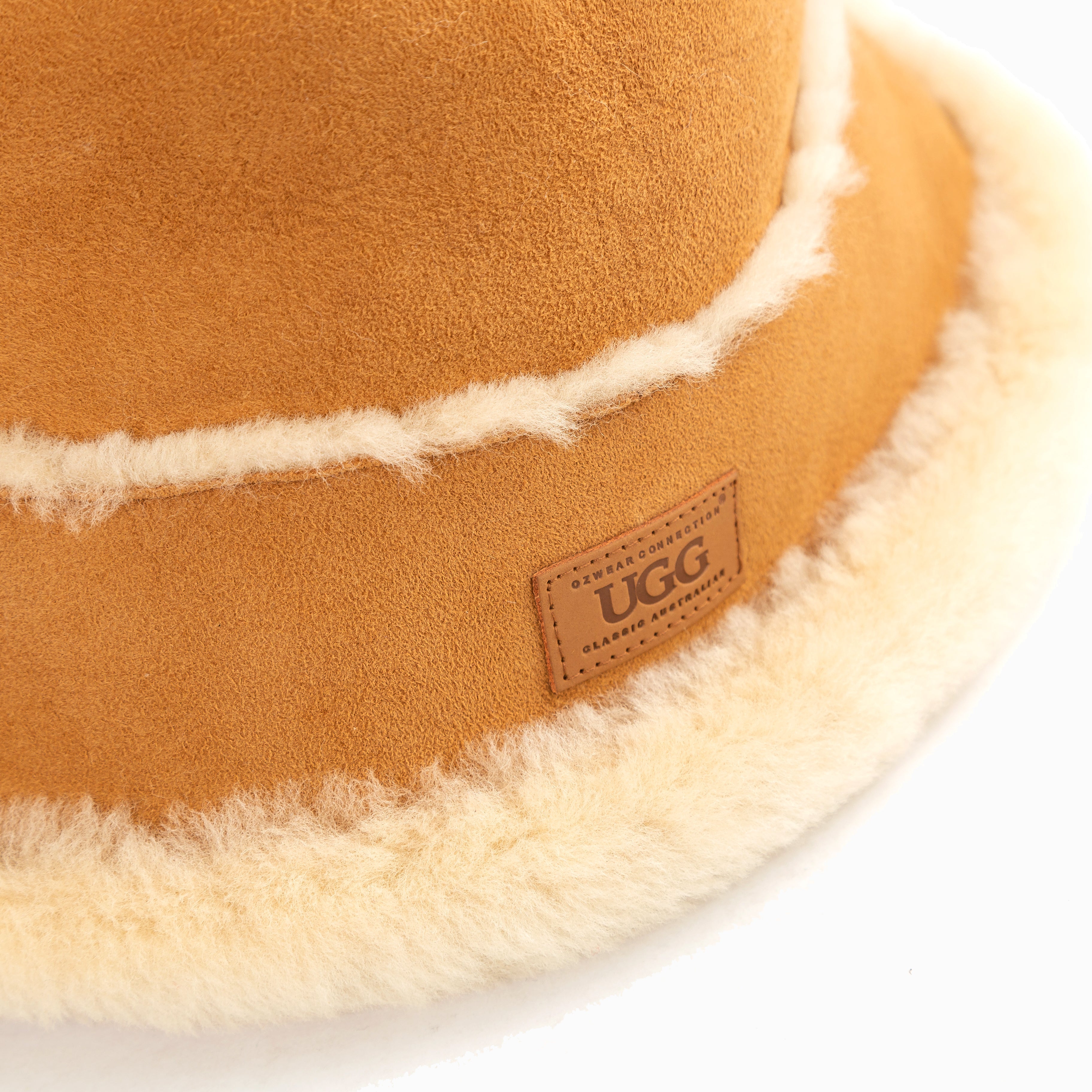 Ugg Sheepskin Bucket Hat-Hats-PEROZ Accessories