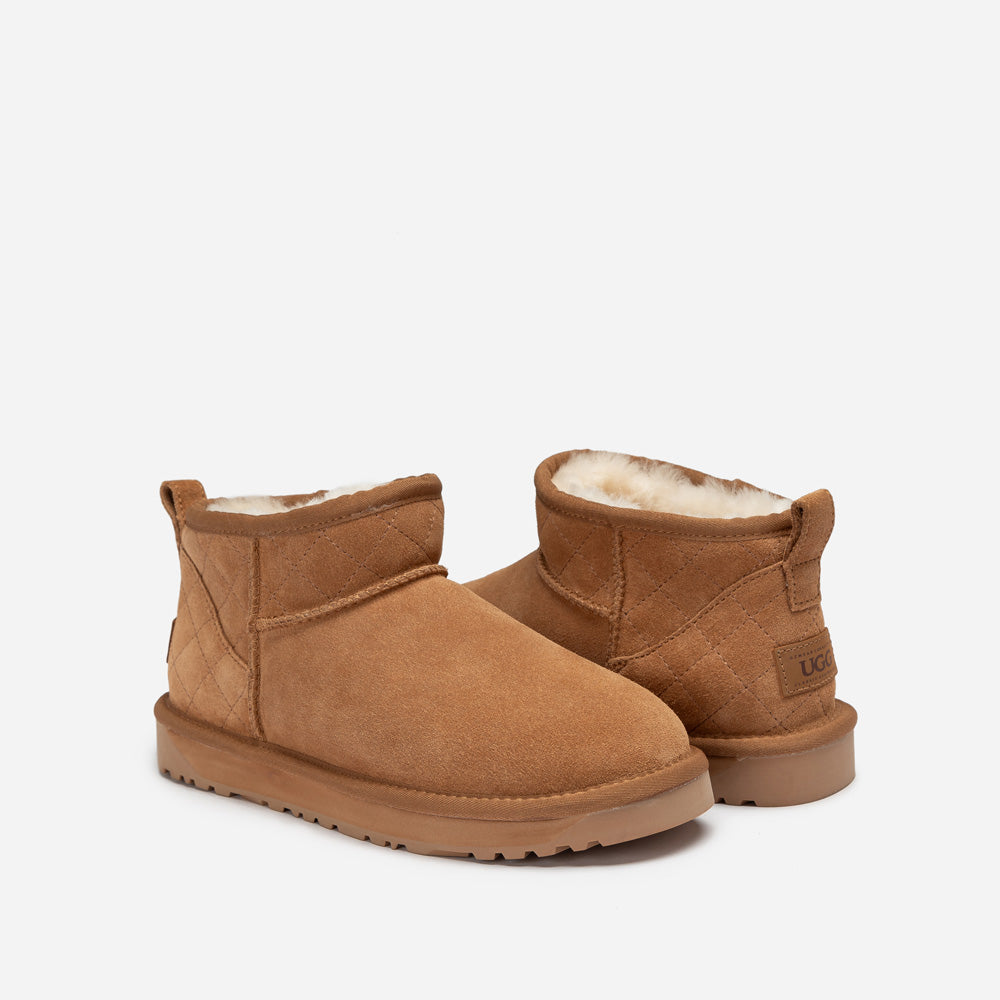 Ugg Classic Matelasse Ultra Mini Boot-Women UGG-PEROZ Accessories