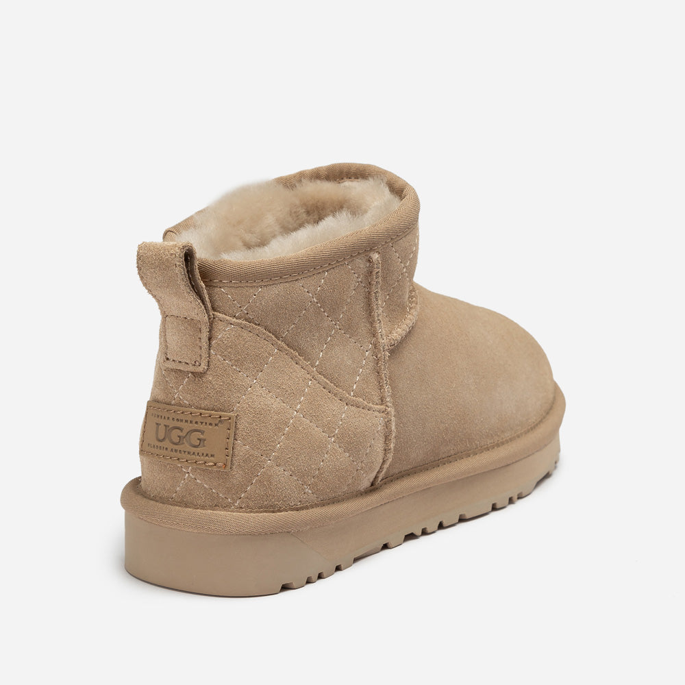 Ugg Classic Matelasse Ultra Mini Boot-Women UGG-PEROZ Accessories