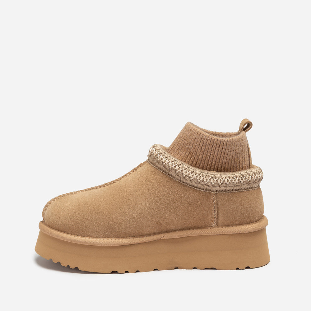 Ugg Sydney Knit Platform Slipper-Women Slippers-PEROZ Accessories