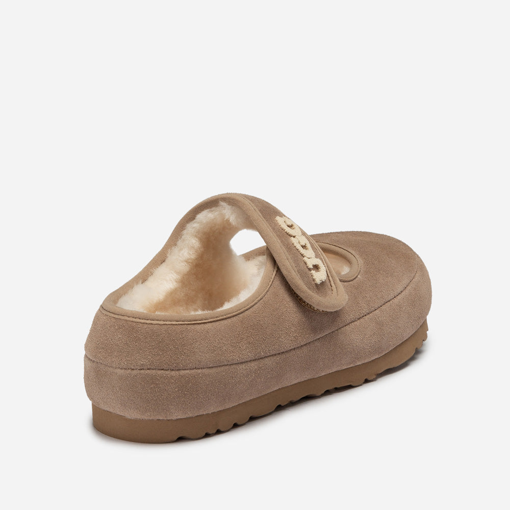 Ugg Mary Jane Emb Logo-Women Moccasins Loafers-PEROZ Accessories