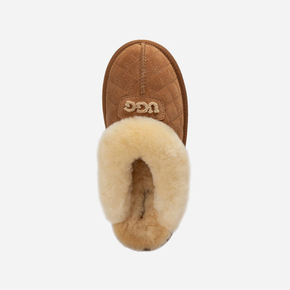 Ugg Coquette Matelasse Emb Logo Slipper( Detachable Feature)-Women Slippers-PEROZ Accessories