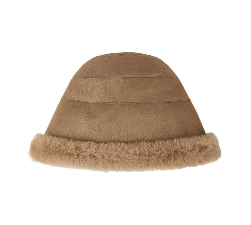 EVERAU  Fluffy Warm Bucket Hat