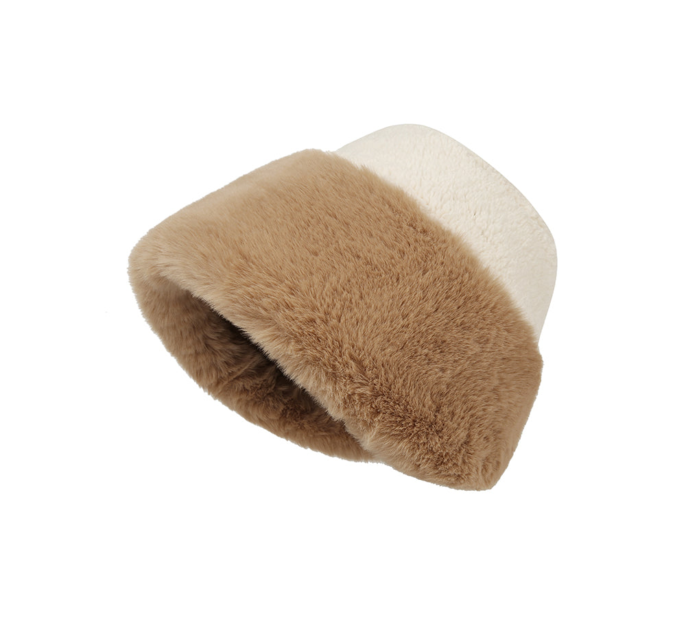 EVERAU  Fluffy Warm Bucket Hat