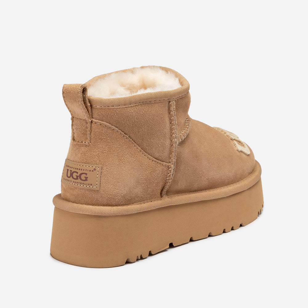 Ugg Classic Dana Emb Logo Platform Ultra Boot-Women UGG-PEROZ Accessories