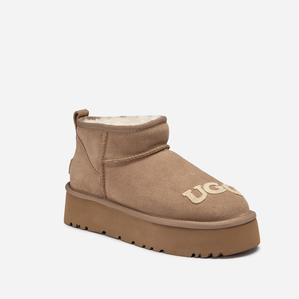 Ugg Classic Dana Emb Logo Platform Ultra Boot-Women UGG-PEROZ Accessories